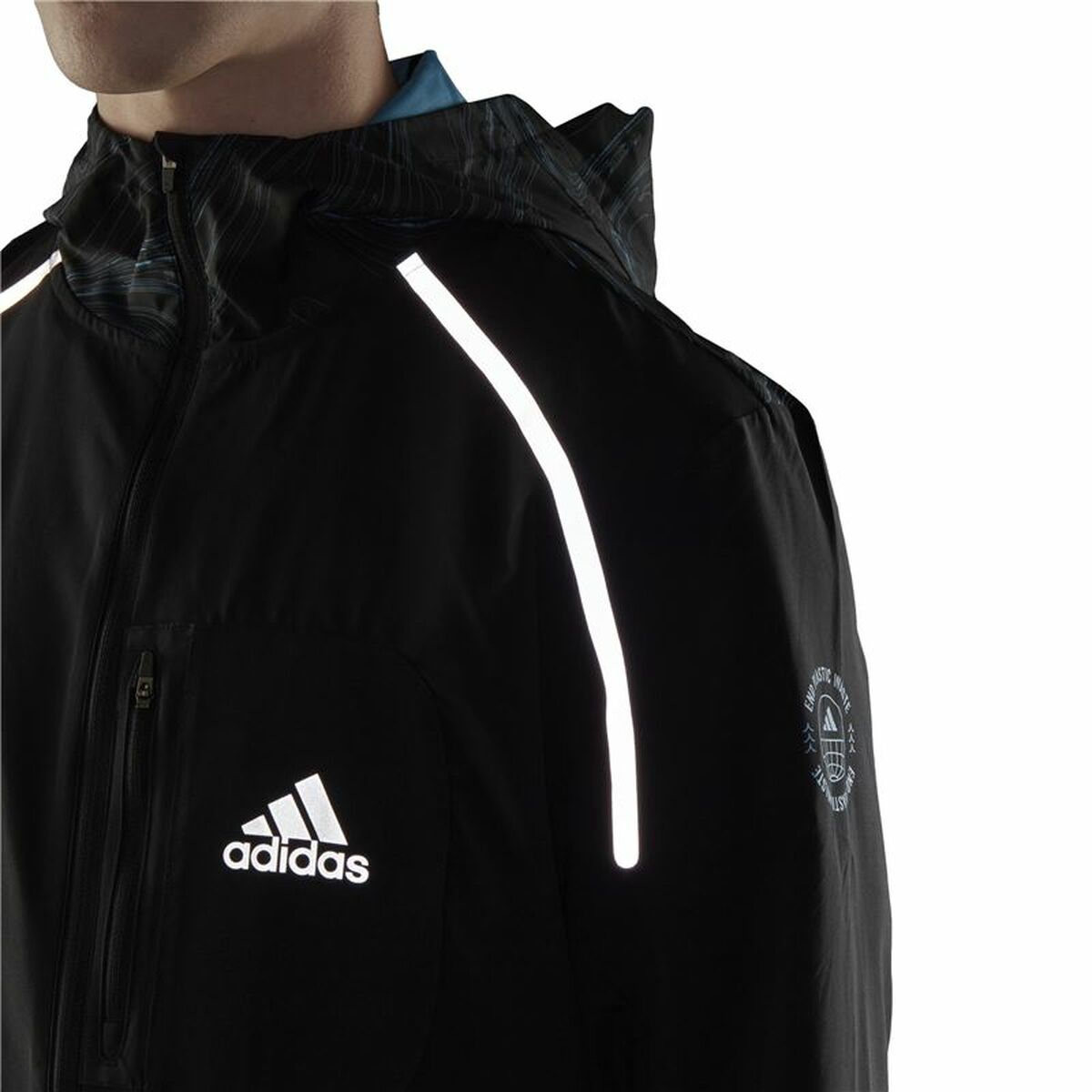 Men's Sports Jacket Adidas Marathon For the Oceans Black-3