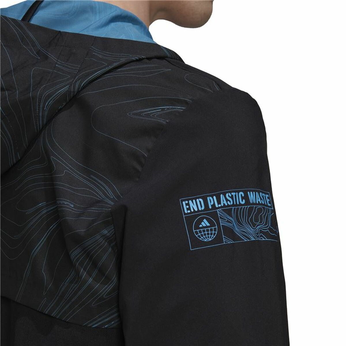 Men's Sports Jacket Adidas Marathon For the Oceans Black-2