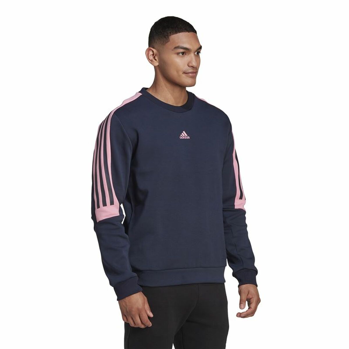 Men’s Sweatshirt without Hood Adidas Future Icons 3 Navy Blue Black-3