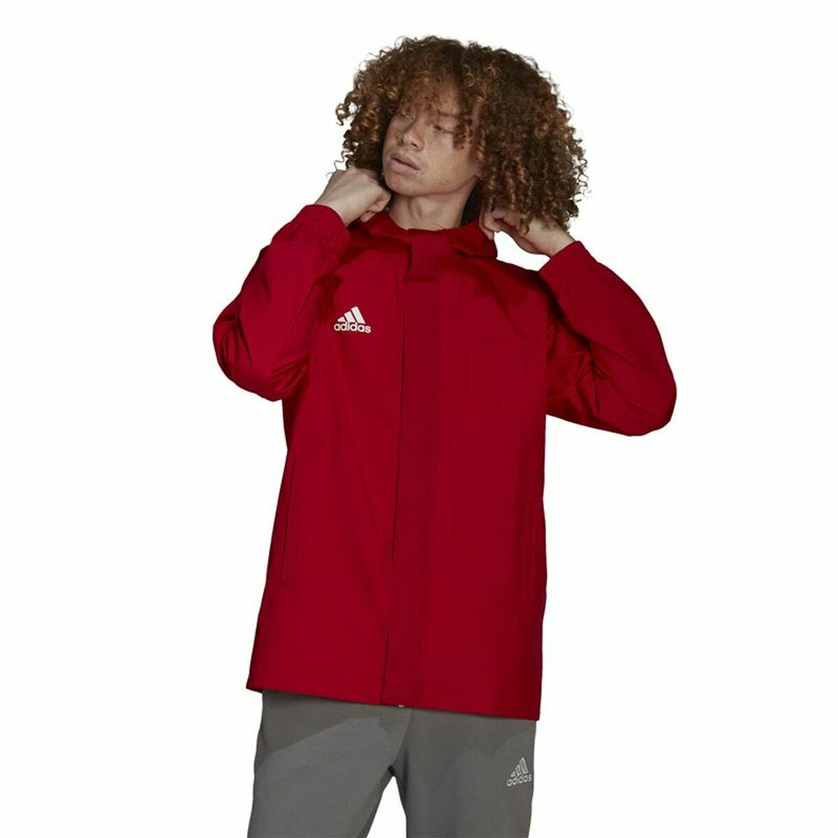 Men's Sports Jacket Adidas Entrada 22 Red-1