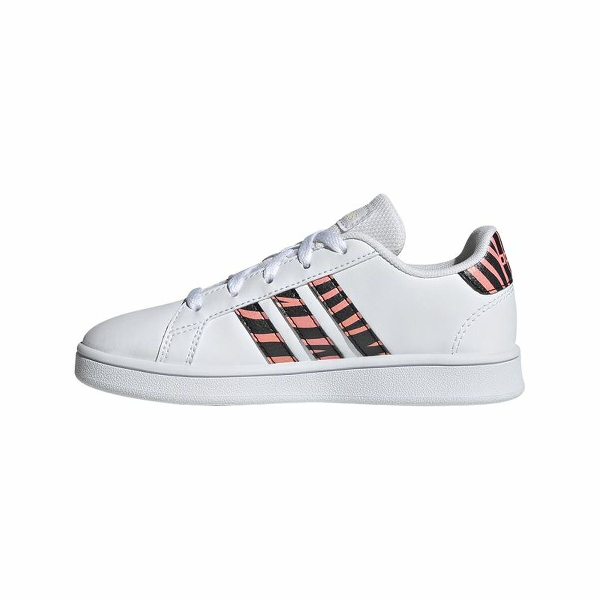 Sports Shoes for Kids Adidas Grand Court Print White-8