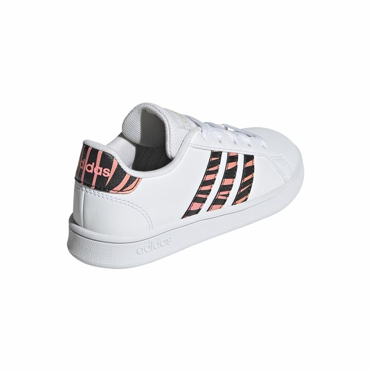 Sports Shoes for Kids Adidas Grand Court Print White-6