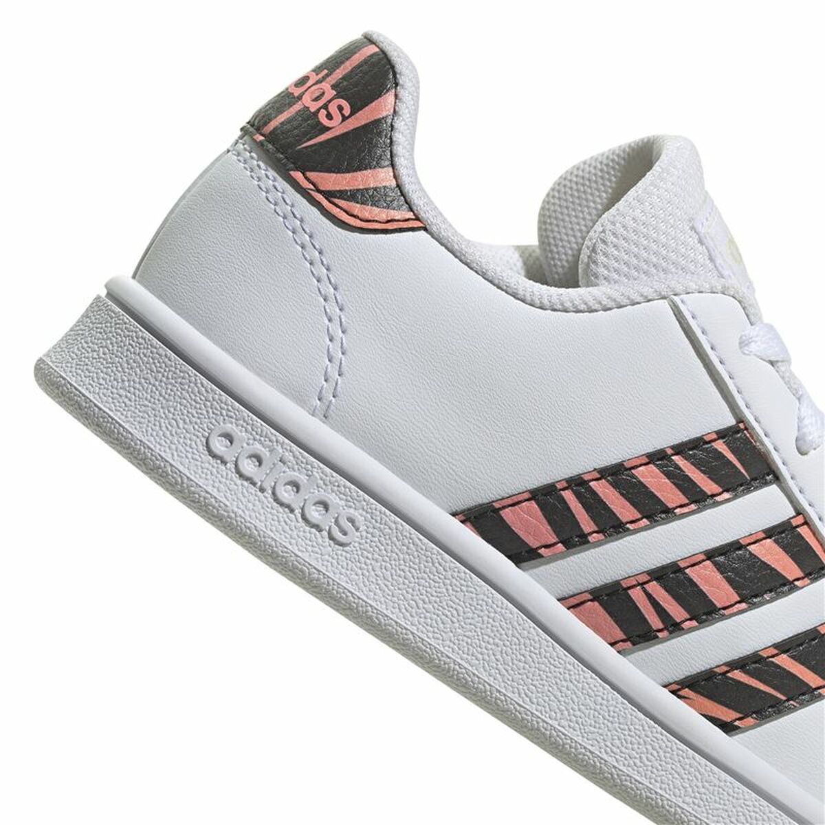 Sports Shoes for Kids Adidas Grand Court Print White-3