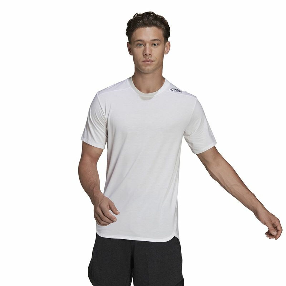 Men’s Short Sleeve T-Shirt Adidas D4T White-6