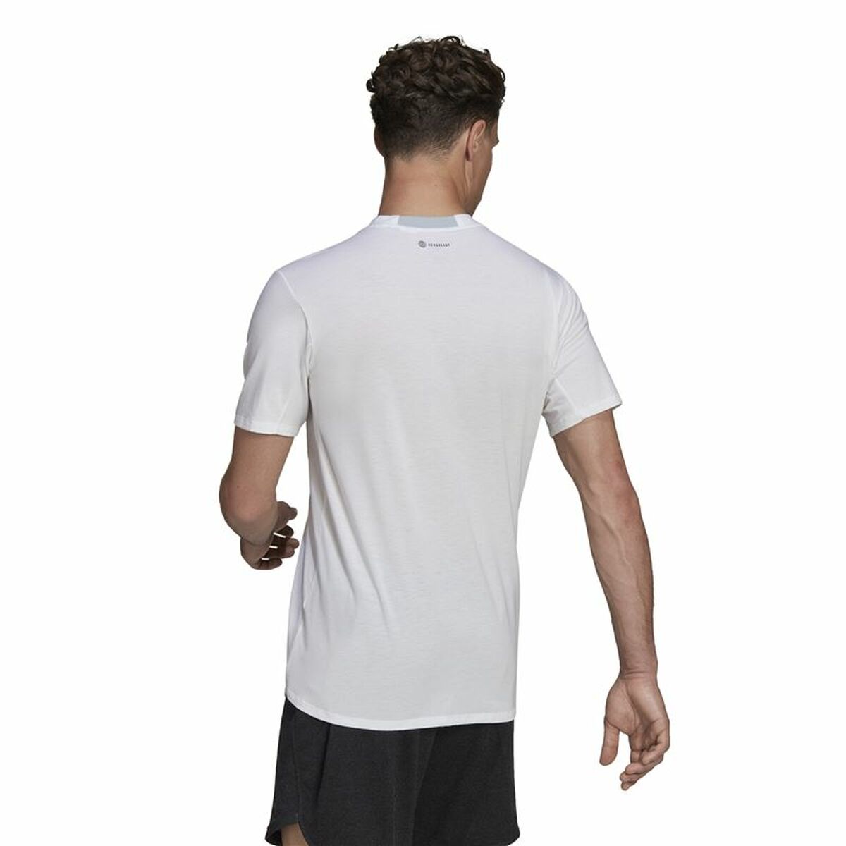 Men’s Short Sleeve T-Shirt Adidas D4T White-5