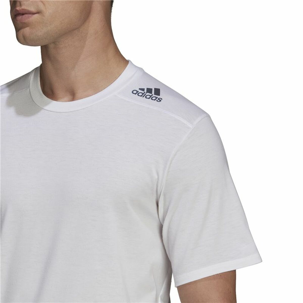 Men’s Short Sleeve T-Shirt Adidas D4T White-4