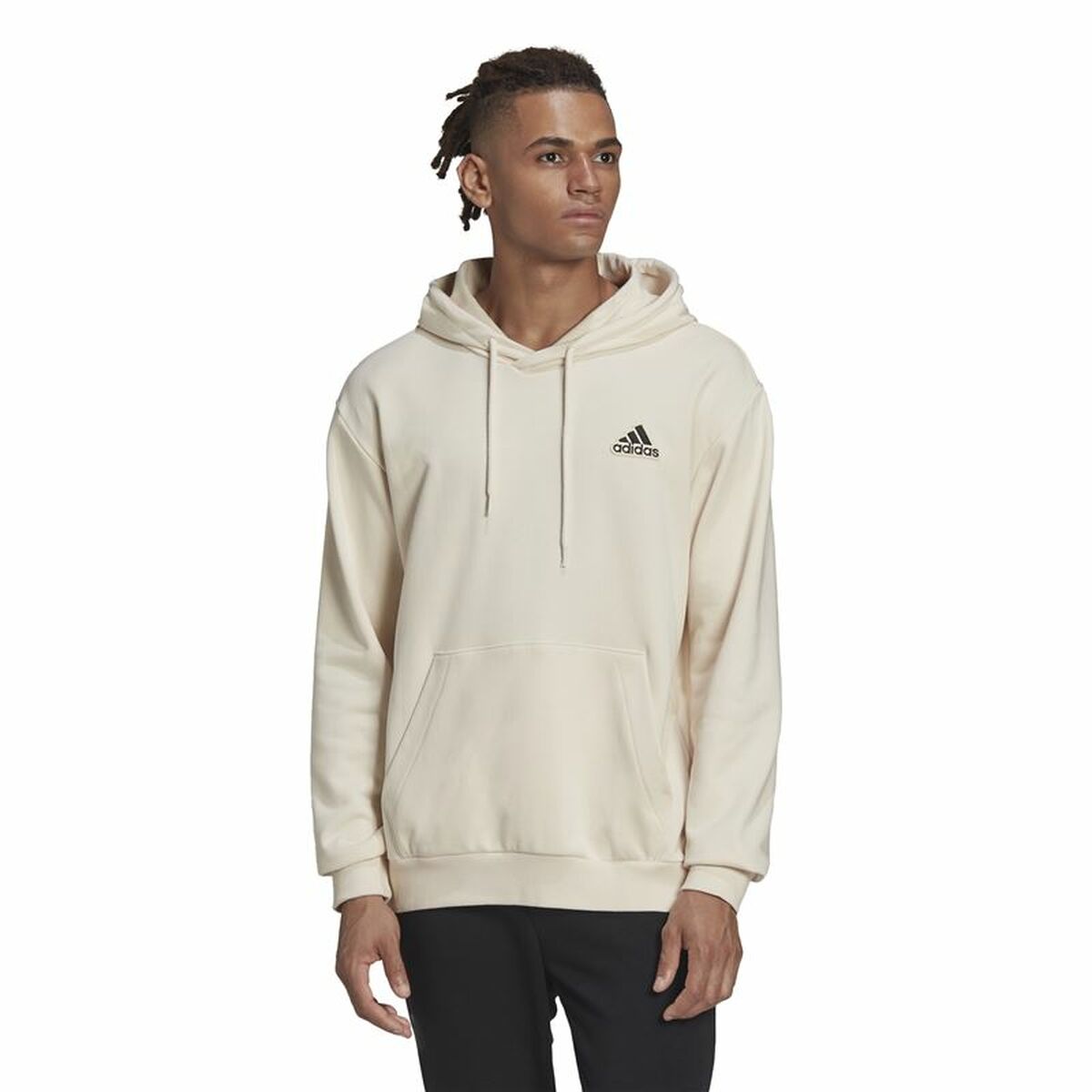 Men’s Hoodie Adidas Essentials Feelcomfy Beige-6