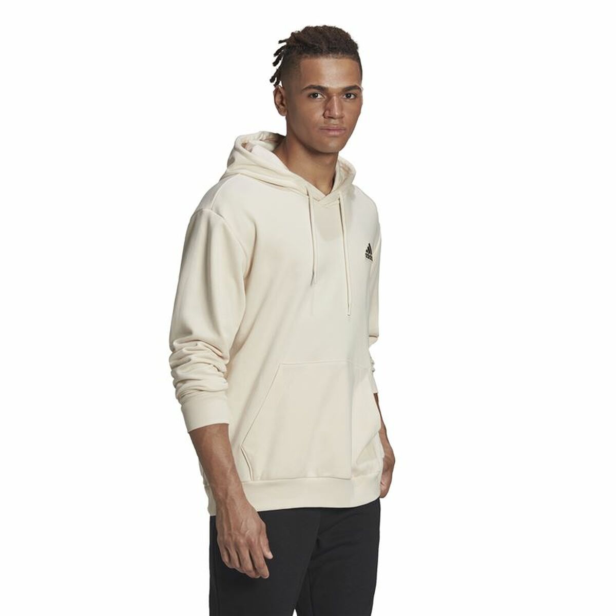 Men’s Hoodie Adidas Essentials Feelcomfy Beige-4