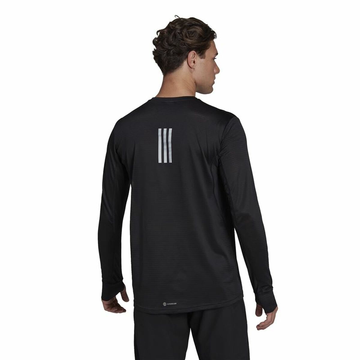 Men’s Long Sleeve T-Shirt Adidas Own The Run Black-4