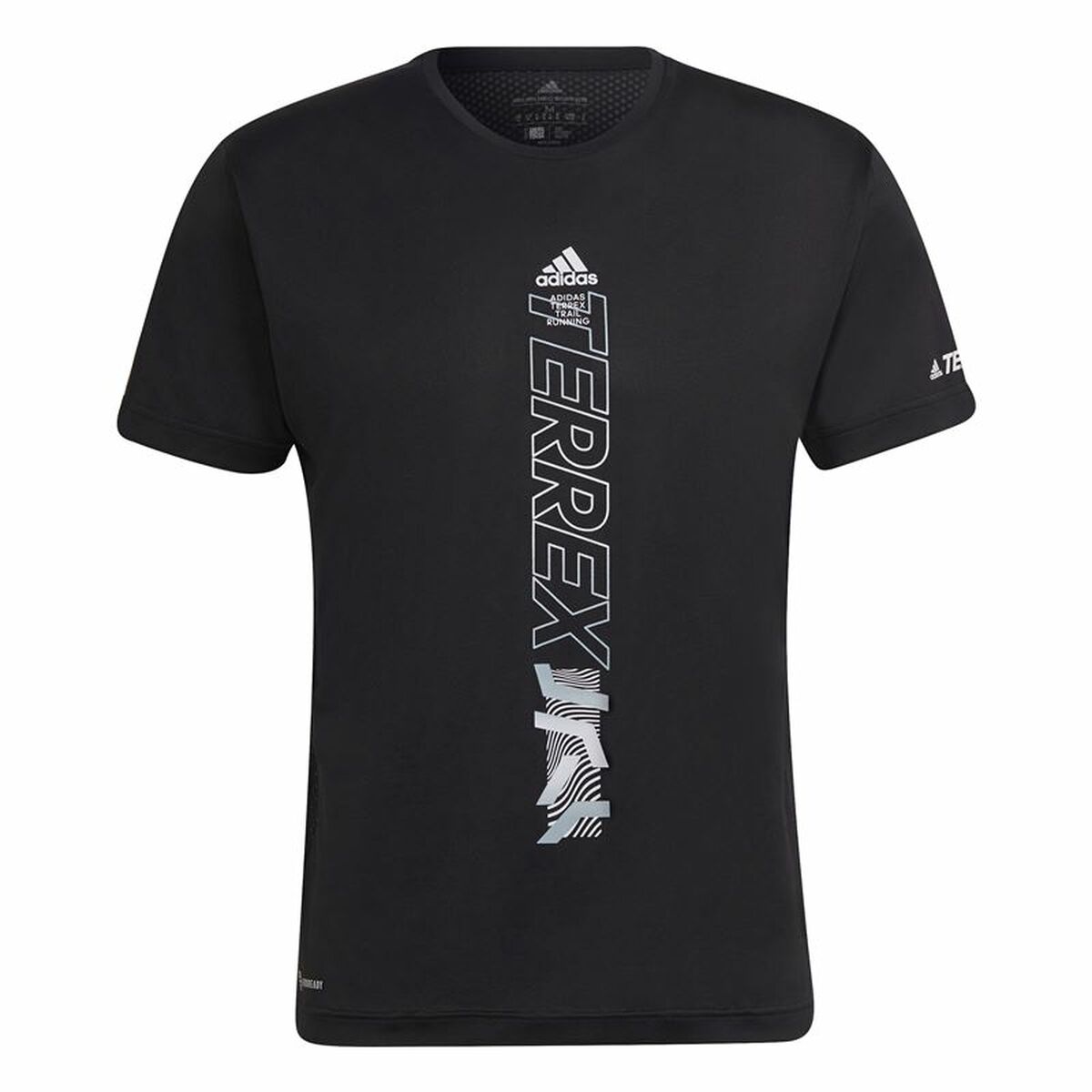 Men’s Short Sleeve T-Shirt Adidas Agravic Black-0