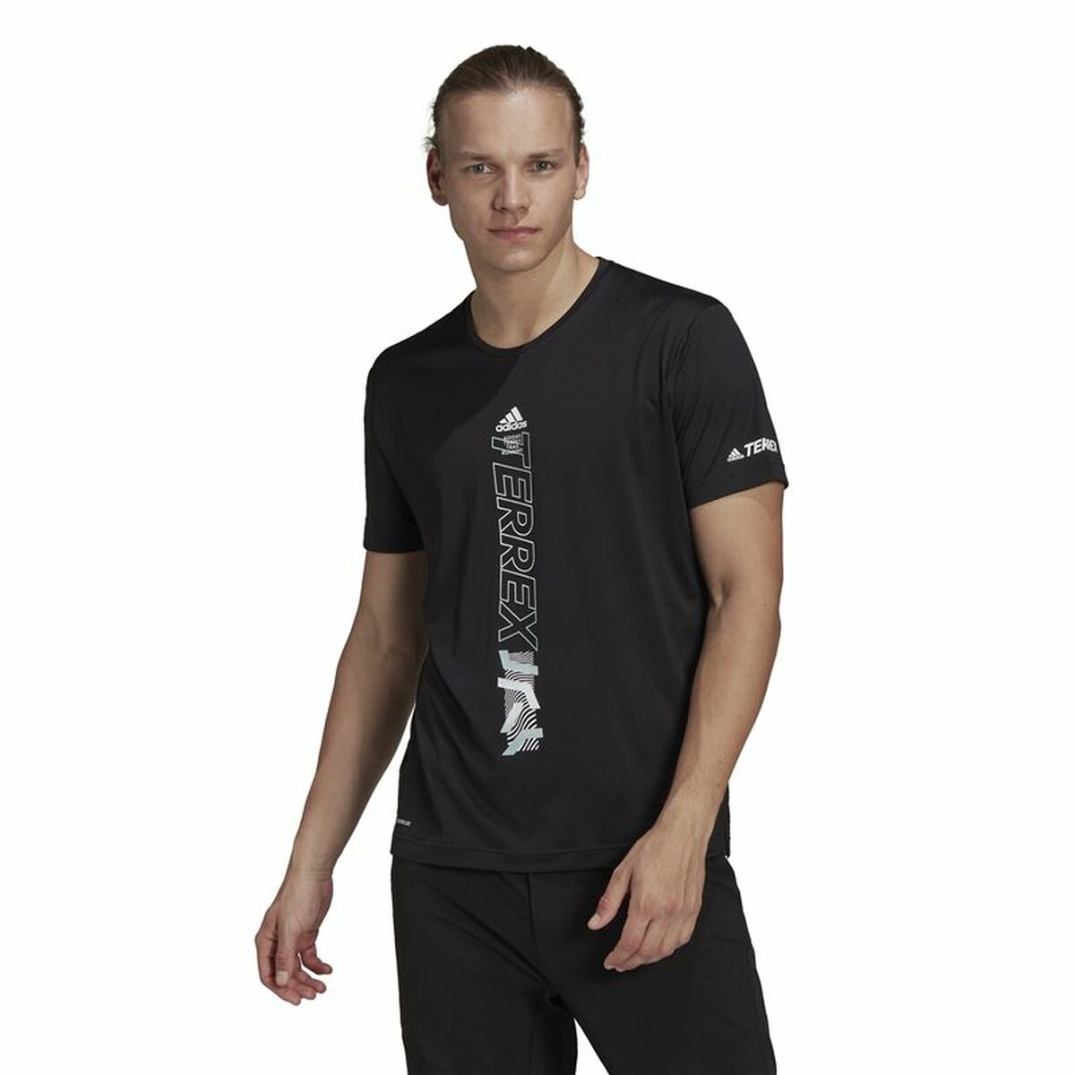 Men’s Short Sleeve T-Shirt Adidas Agravic Black-8