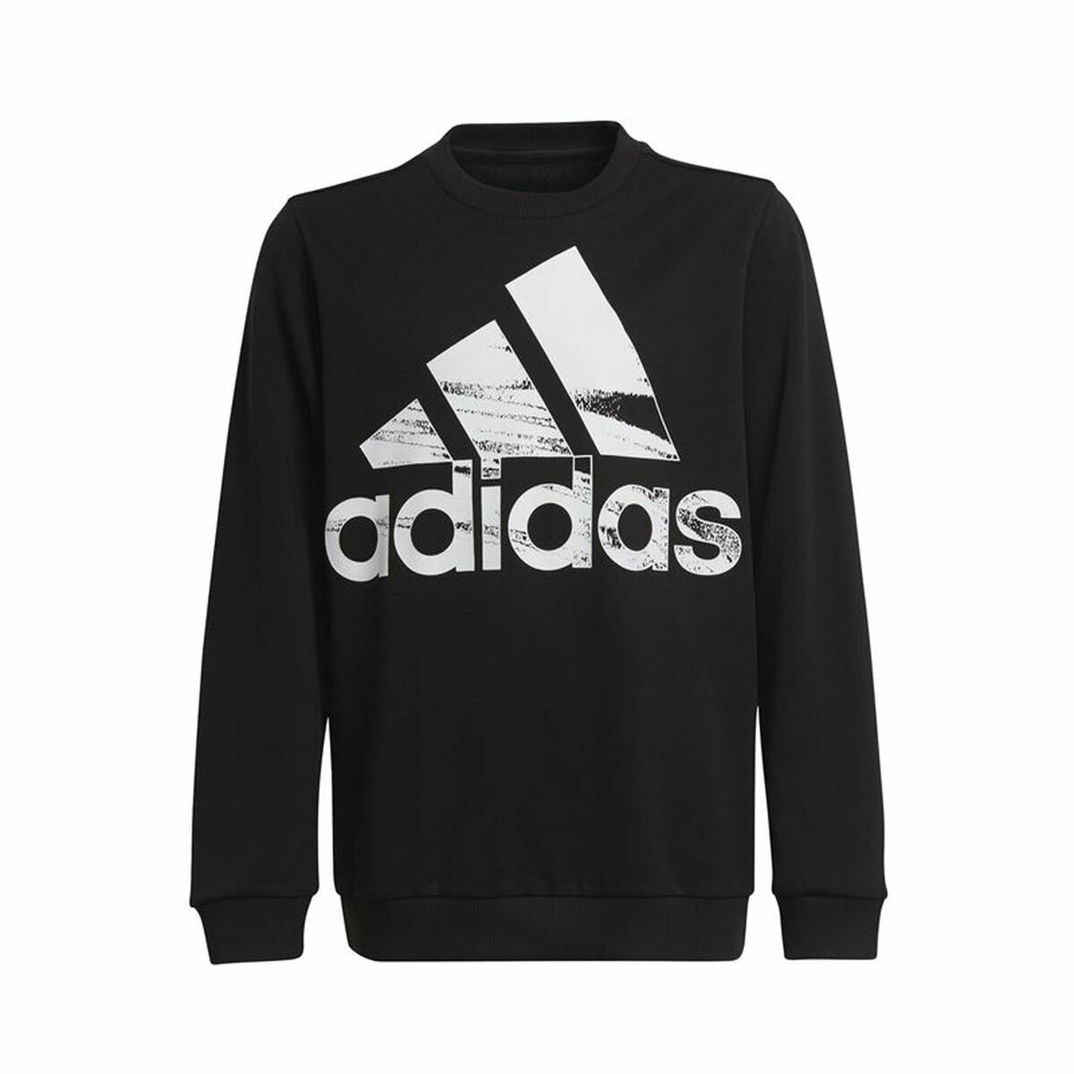 Children’s Sweatshirt without Hood Adidas Sweat Logo Black-0