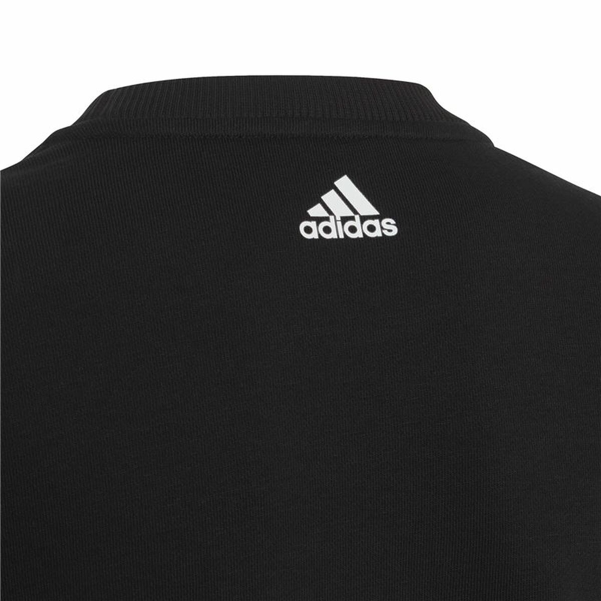 Children’s Sweatshirt without Hood Adidas Sweat Logo Black-5