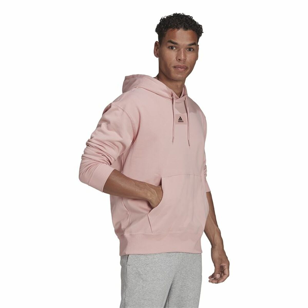 Men’s Hoodie Adidas Essentials Pink-4