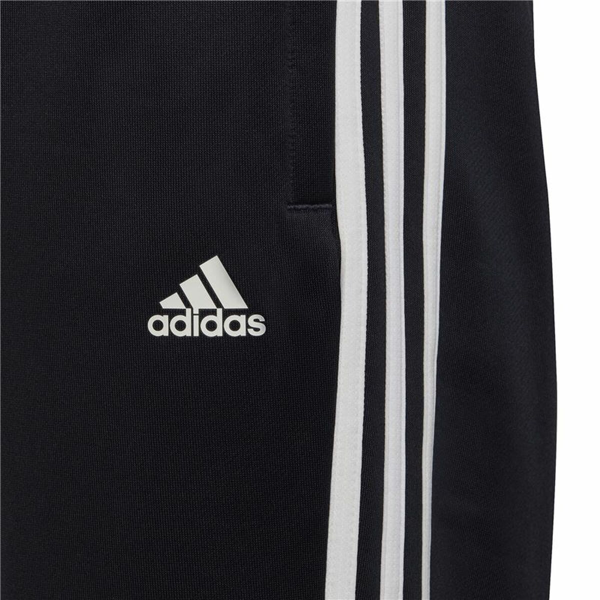 Children's Tracksuit Bottoms Adidas Designed To Move 3 band Black-4