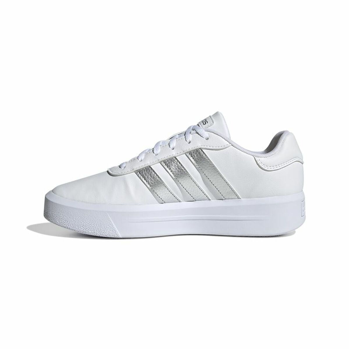 Women's casual trainers Adidas Court Platform White-8