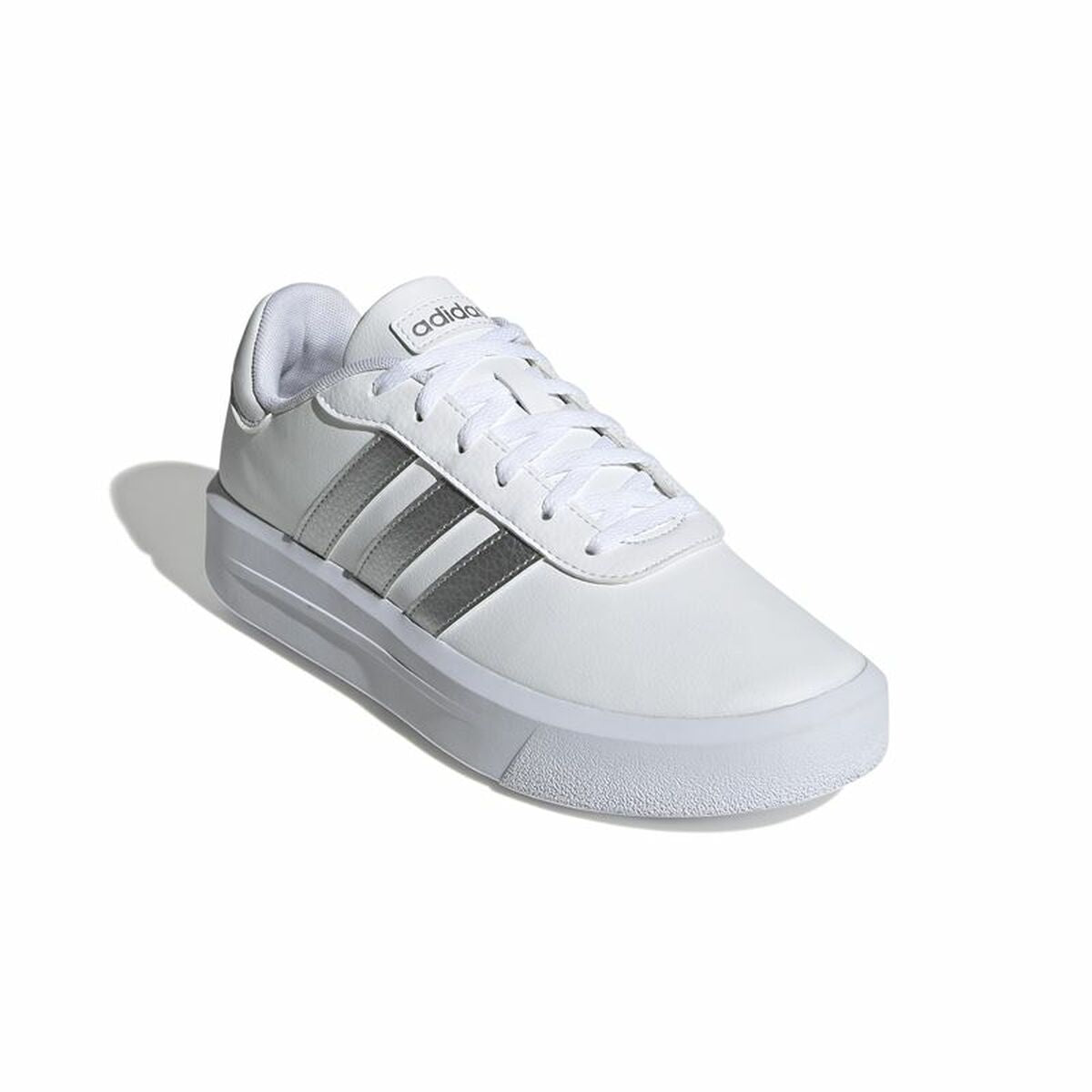 Women's casual trainers Adidas Court Platform White-5