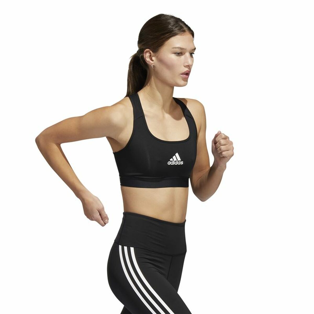 Sports Bra Adidas Powerreact Black-3