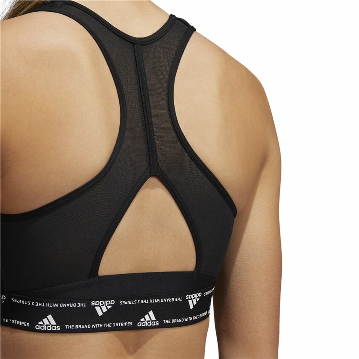 Sports Bra Adidas Powerreact Black-1