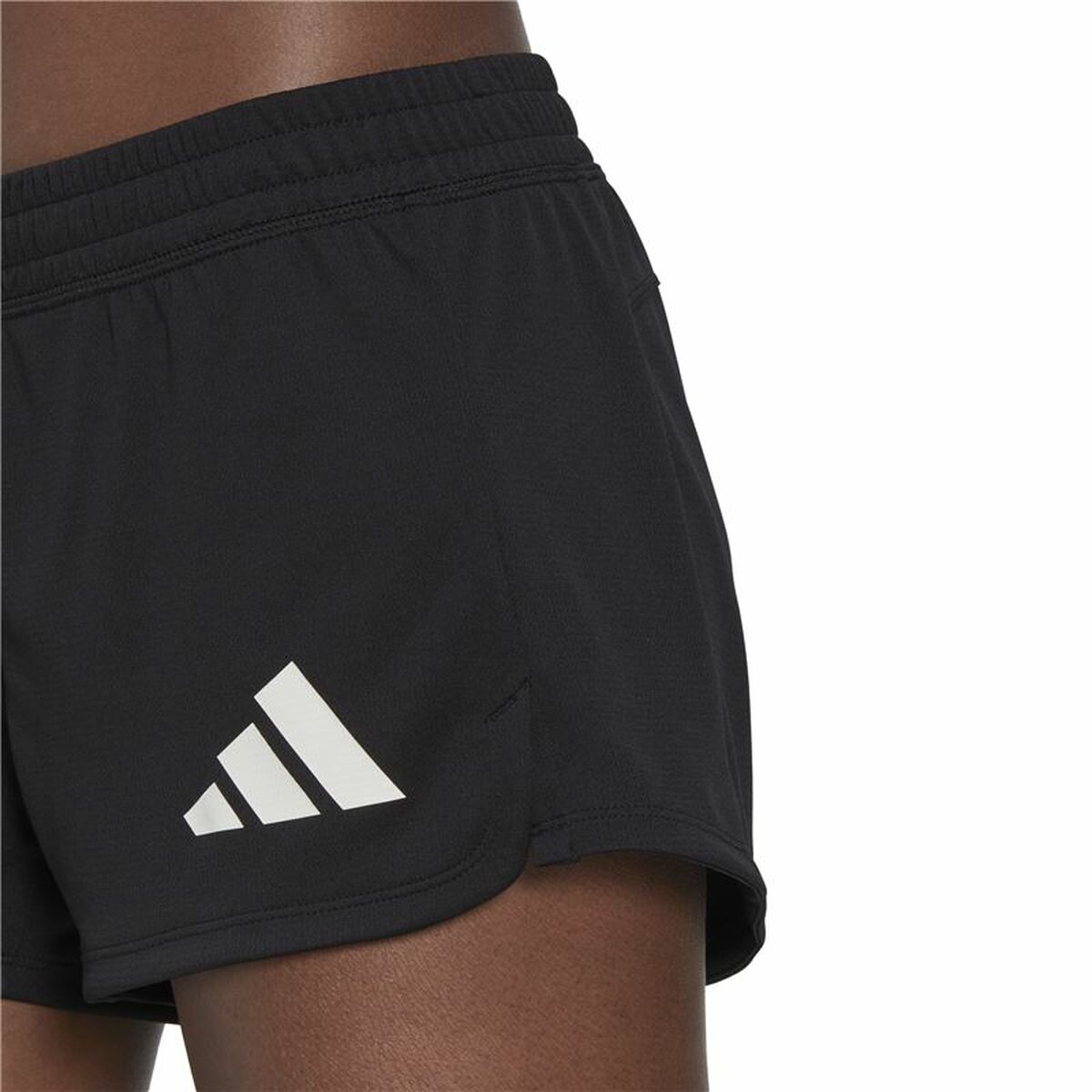 Sports Shorts for Women Adidas Pacer 3 Stripes Knit Black-2