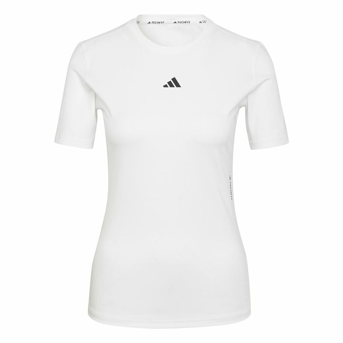 Women’s Short Sleeve T-Shirt Adidas Techfit Training White-0