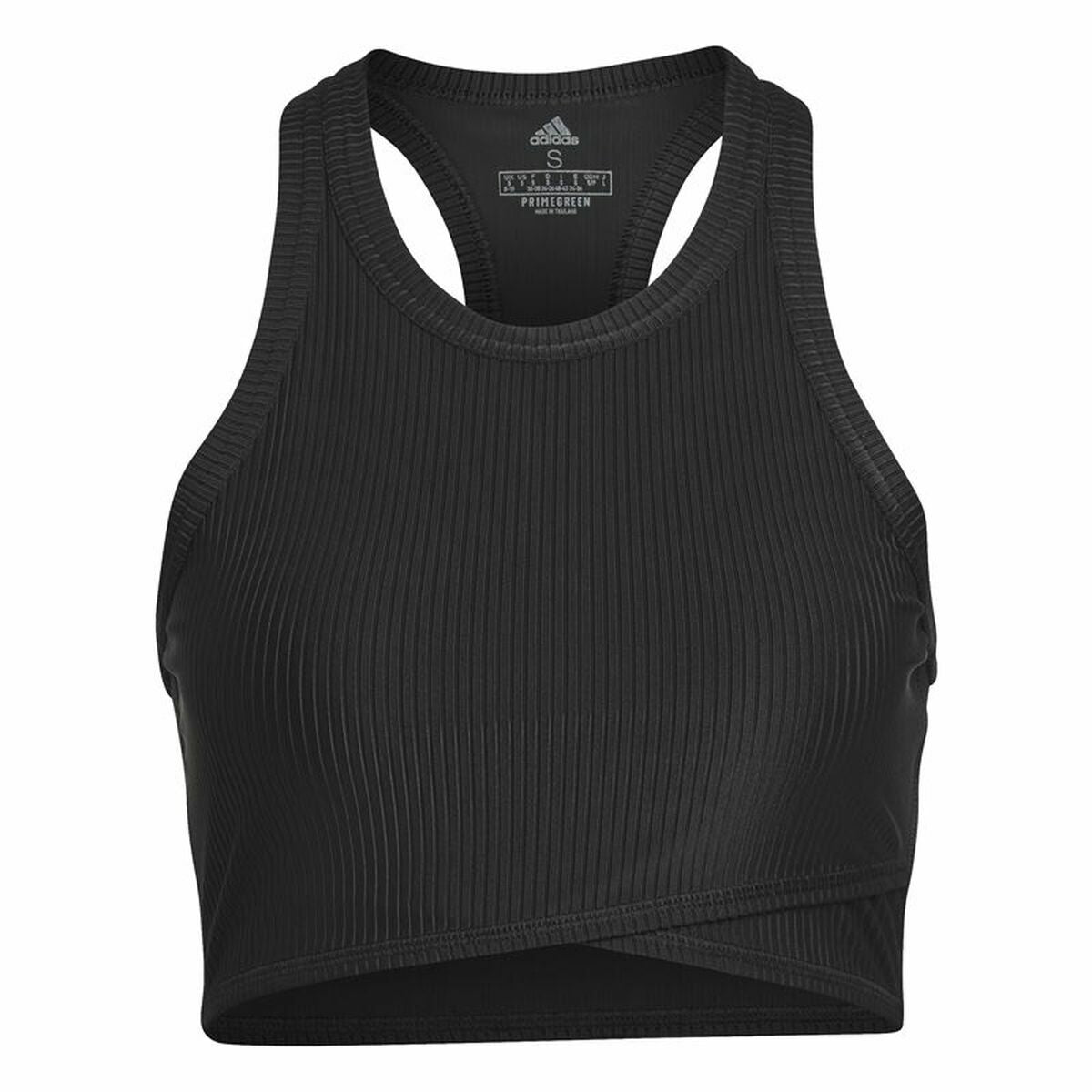 Women’s Sports Top Adidas Studio Wrapeed Rib Black-0