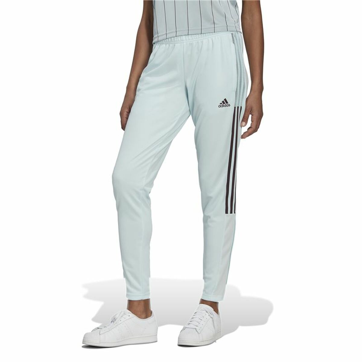 Long Sports Trousers Adidas Tiro Tk Lady Cyan-8