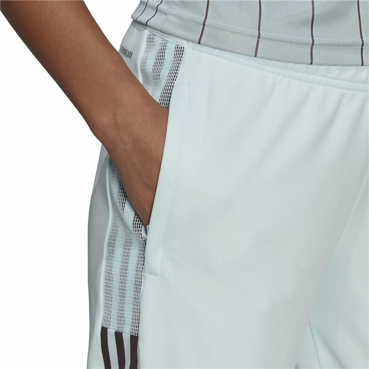 Long Sports Trousers Adidas Tiro Tk Lady Cyan-5