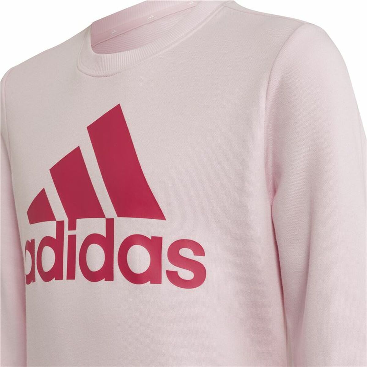 Hoodless Sweatshirt for Girls Adidas Essentials Light Pink-6