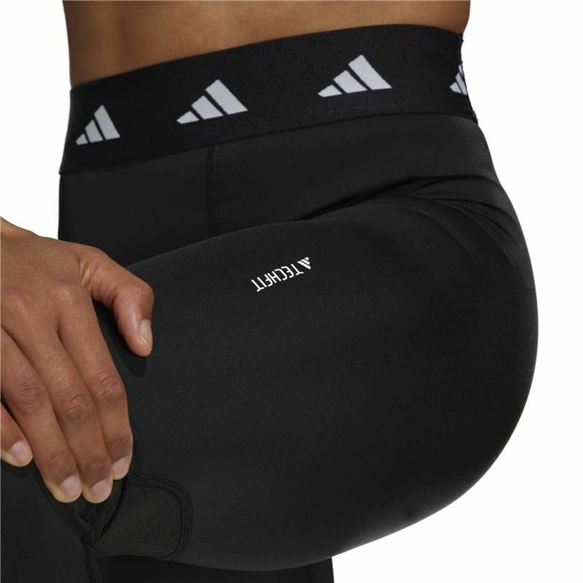 Long Sports Trousers Adidas Tf Long T Black Lady-6