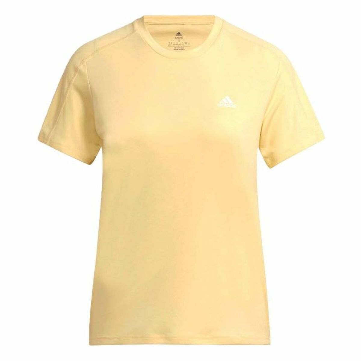 Women’s Short Sleeve T-Shirt Adidas Run It Yellow-0