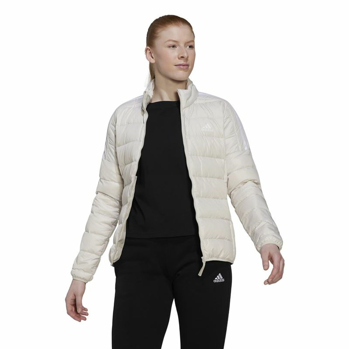 Women's Sports Jacket Adidas Essentials White-9