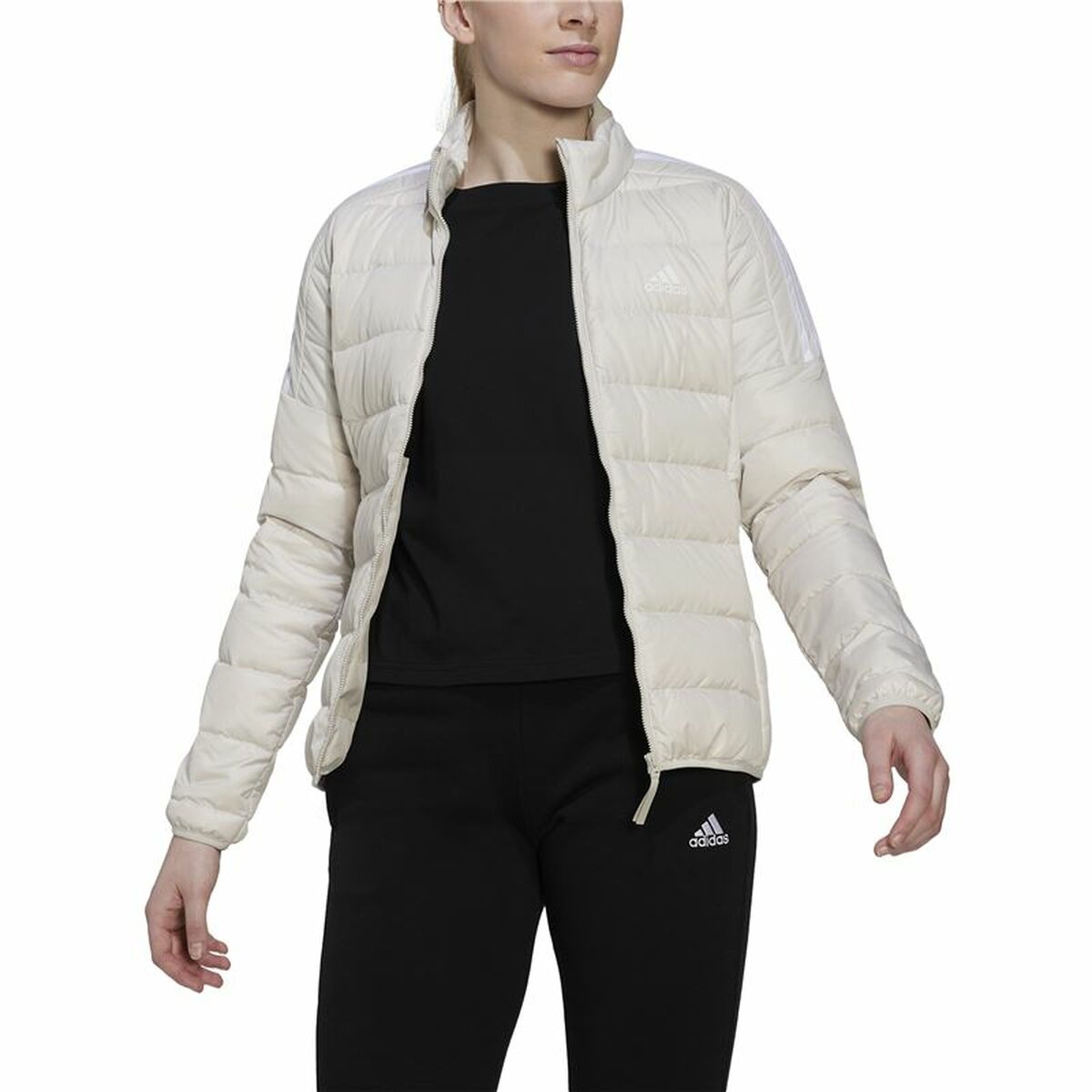 Women's Sports Jacket Adidas Essentials White-8