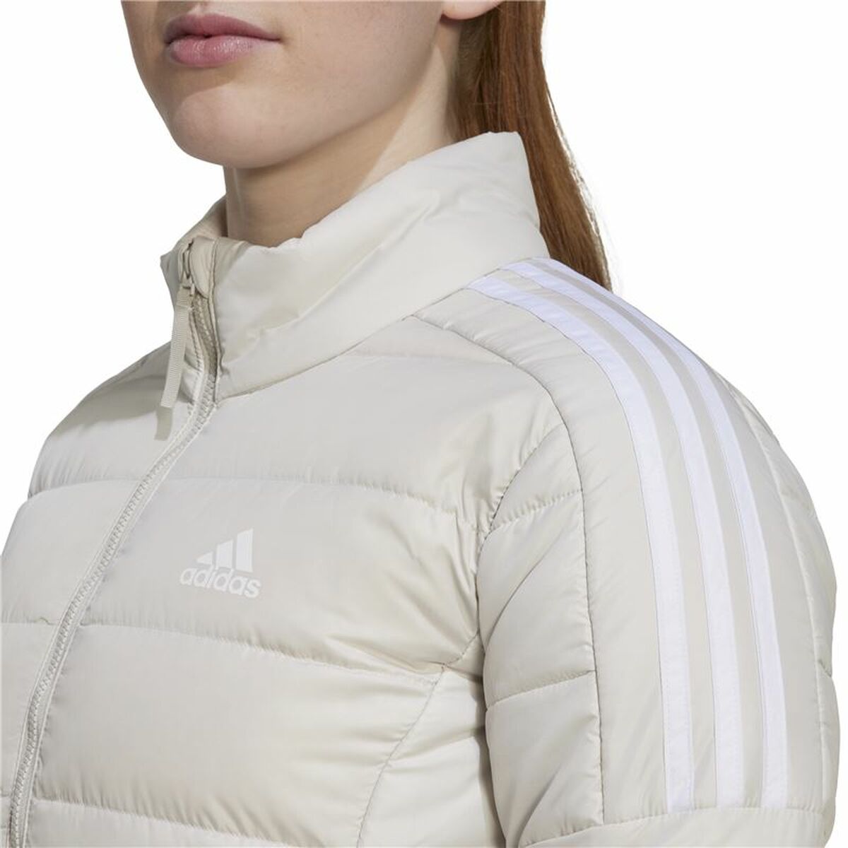 Women's Sports Jacket Adidas Essentials White-3