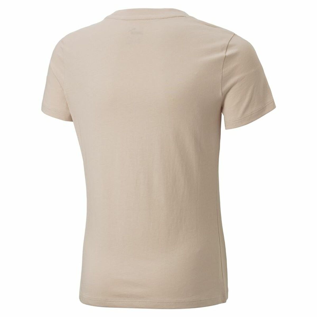 Child's Short Sleeve T-Shirt Puma Beige-6