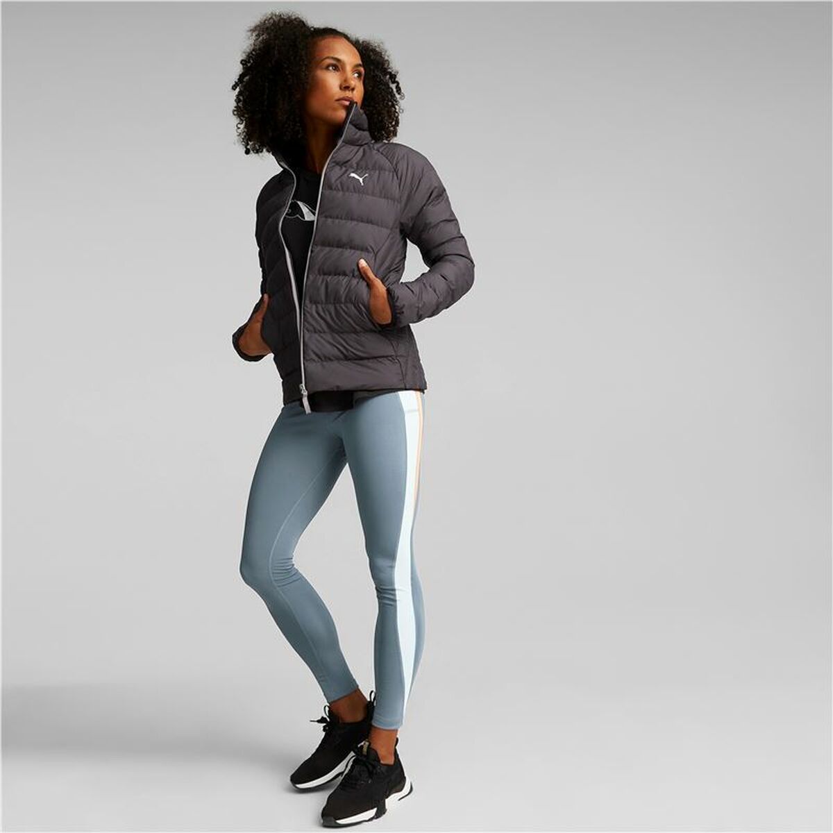 Women's Sports Jacket Puma Active Polyball Dark grey-6