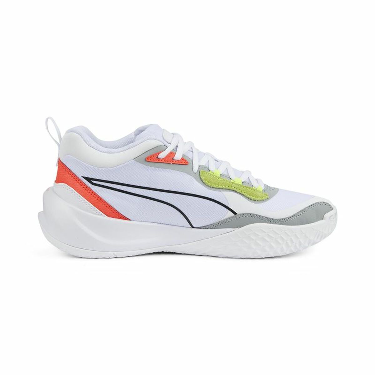 Basketball Shoes for Adults Puma Playmaker Pro White-5