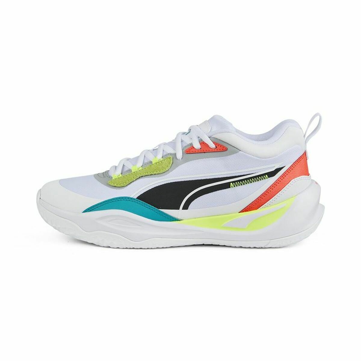 Basketball Shoes for Adults Puma Playmaker Pro White-0