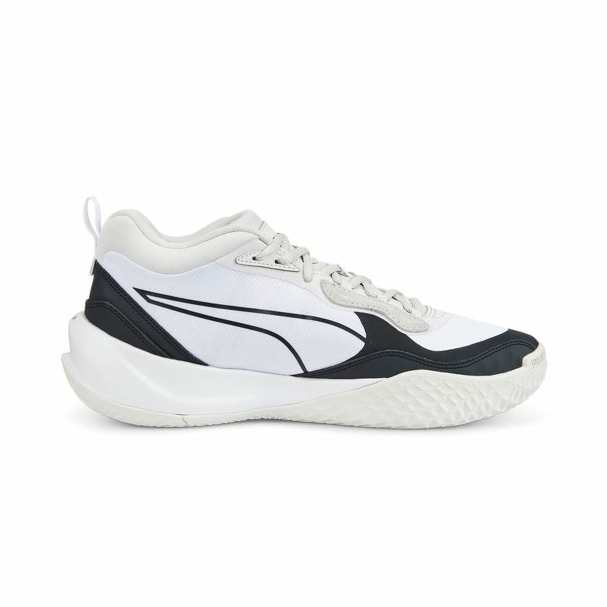 Basketball Shoes for Adults Puma Playmaker Pro White Unisex-0