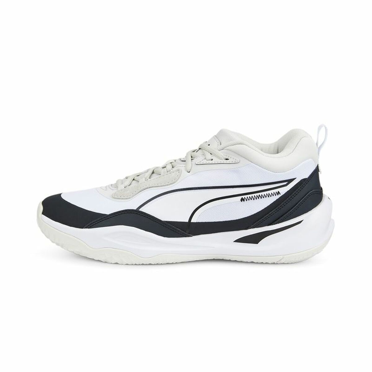 Basketball Shoes for Adults Puma Playmaker Pro White Unisex-5