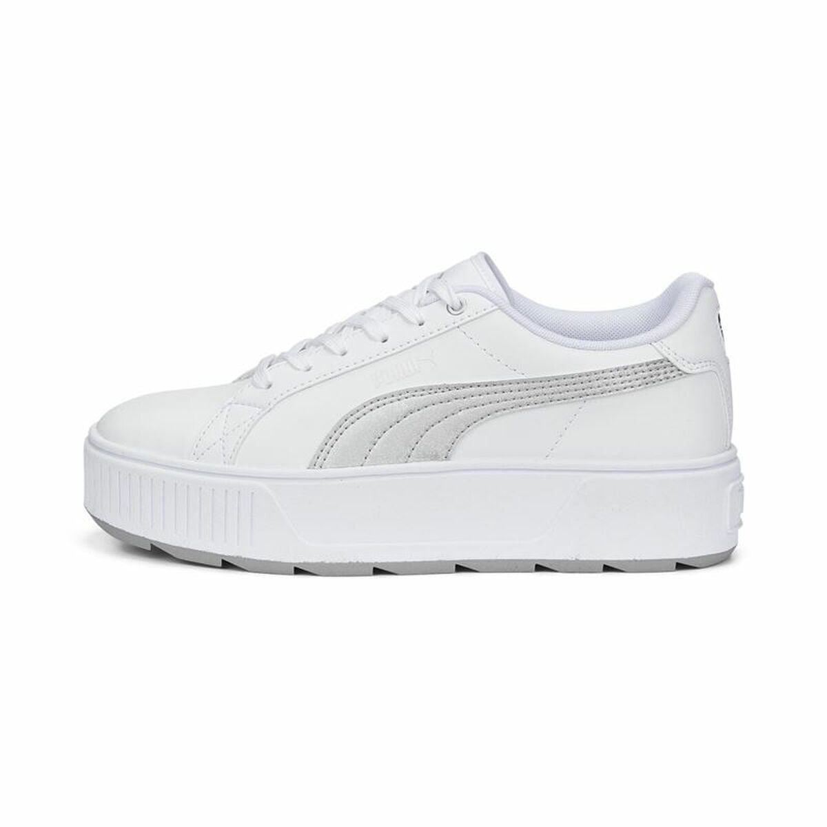 Women's casual trainers Puma Karmen Space Metalli White-4