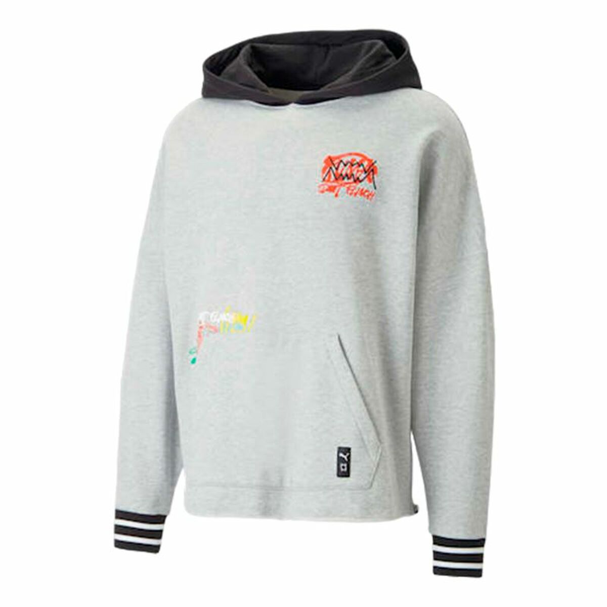 Unisex Hoodie Puma Boroughs Grey-0