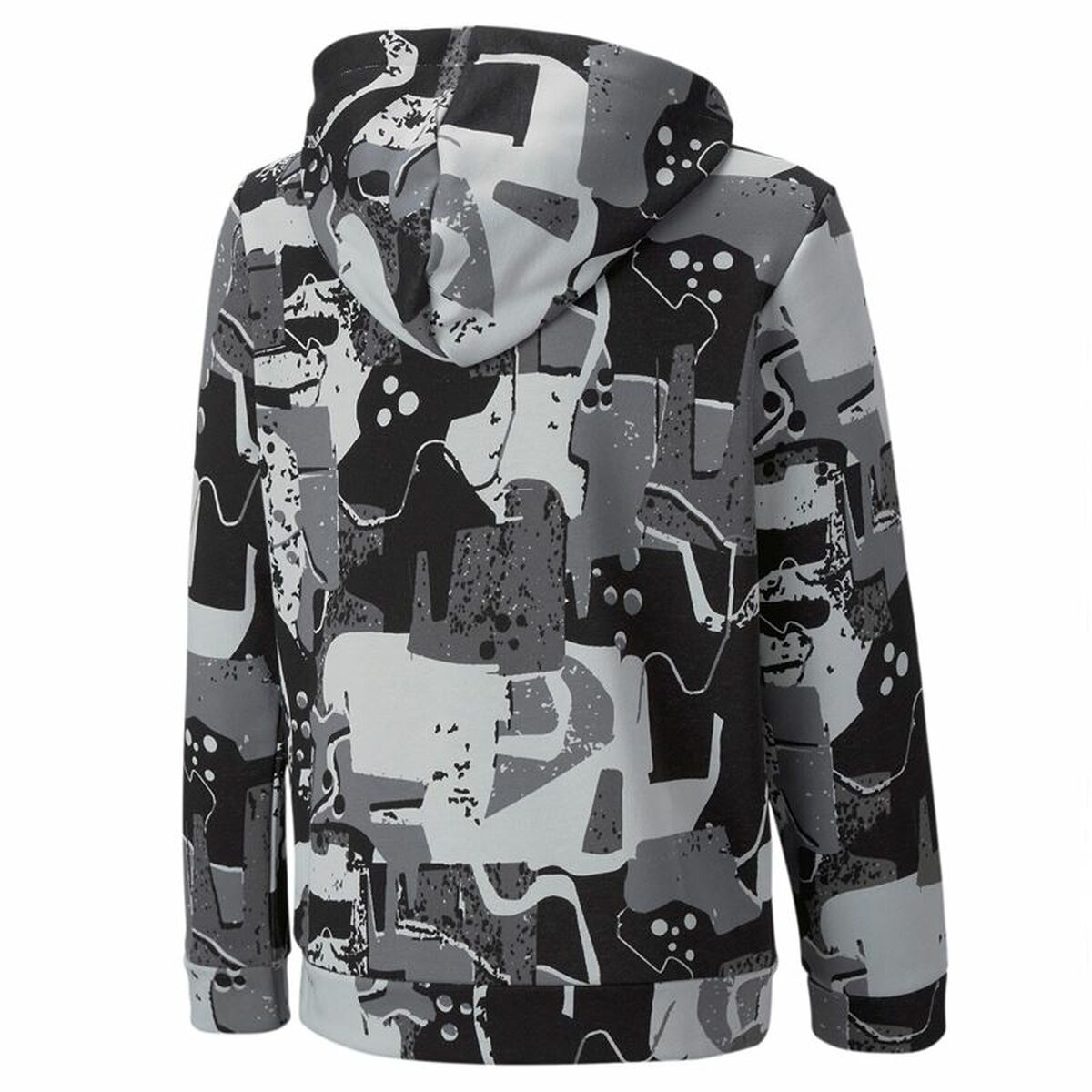 Children’s Hoodie Puma Essentials+ Street Art Black Grey-9