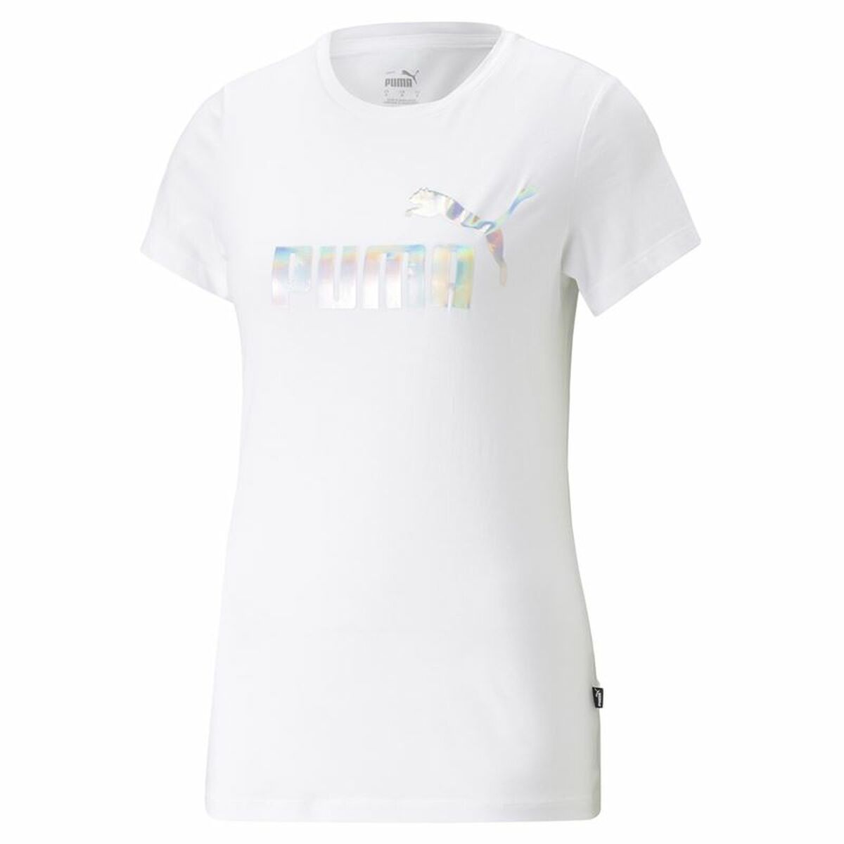 Women’s Short Sleeve T-Shirt Puma Ess+ Nova Shine White-0