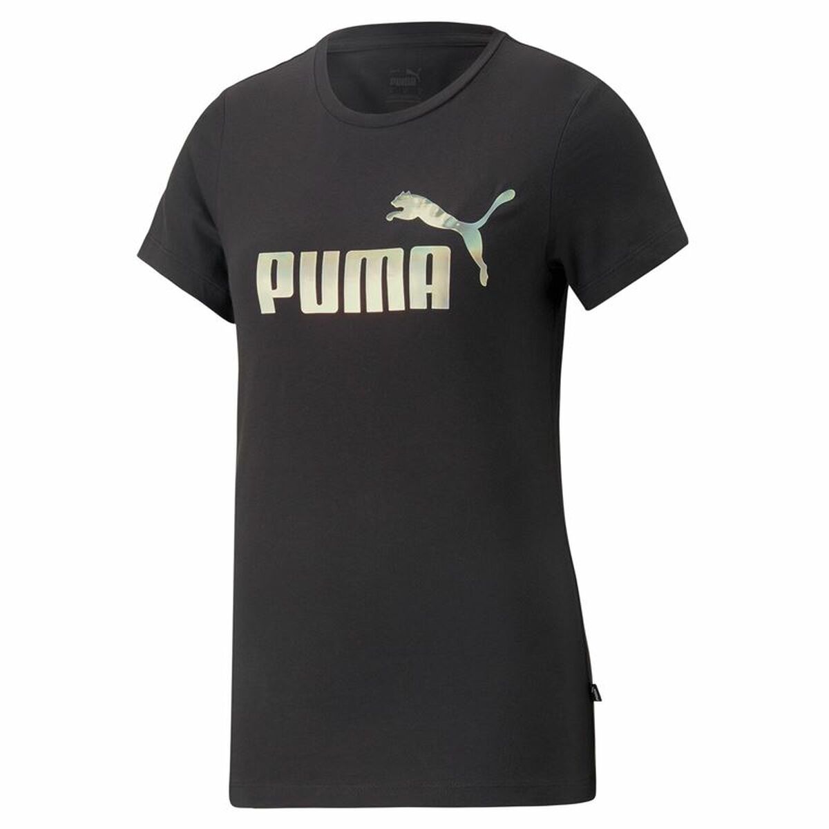 Women’s Short Sleeve T-Shirt Puma Essentials+ Nova Shine Black-0