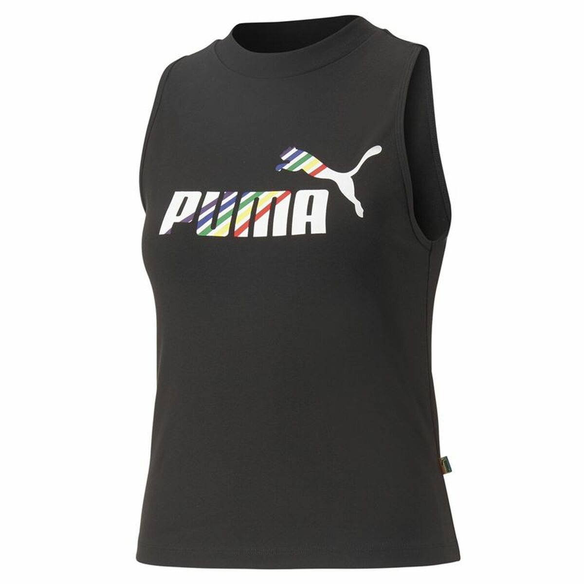 Women's Sleeveless T-shirt Puma Ess+ Love Is Love Sl Black-0