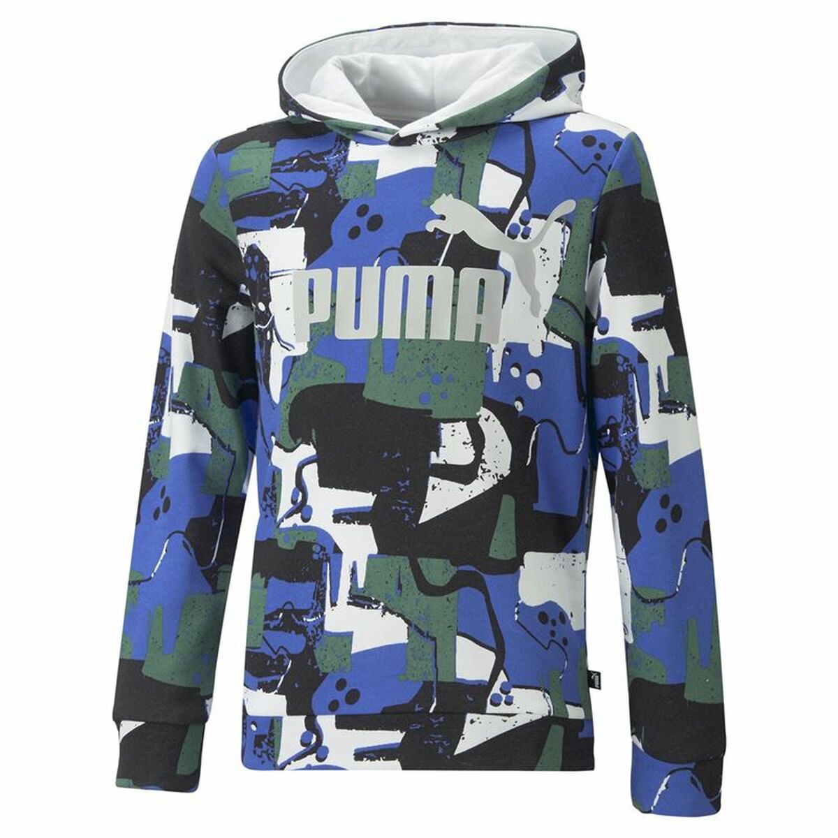 Children’s Sweatshirt Puma Essentials+ Street Art Aop Blue-0