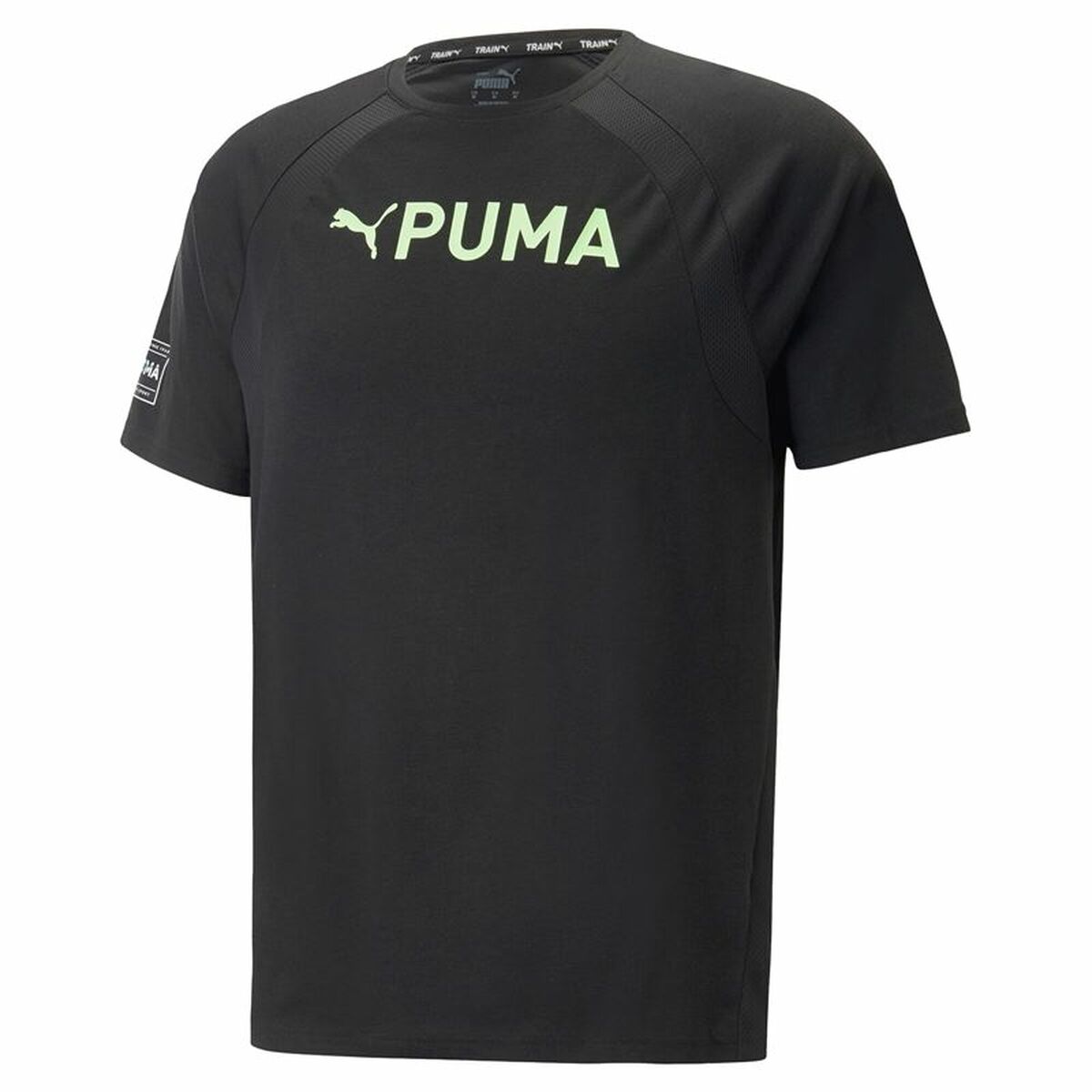 Men’s Short Sleeve T-Shirt Puma Ultrabreathe Triblend Black-0