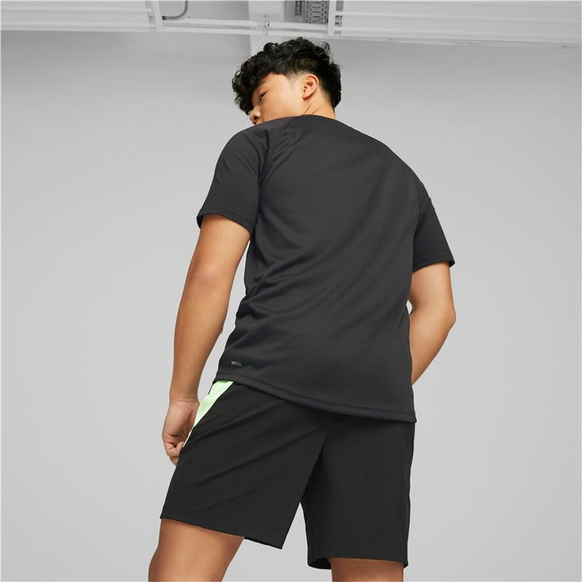 Men’s Short Sleeve T-Shirt Puma Ultrabreathe Triblend Black-5