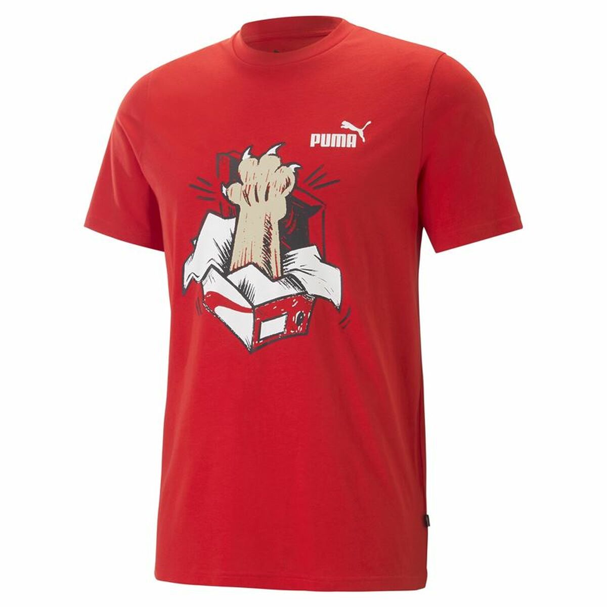 Short Sleeve T-Shirt Puma Graphics Sneaker For All Time Red Unisex-0